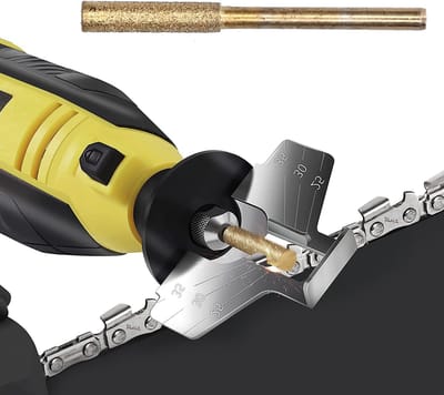Dailygoods- Kettingzaagslijper 20 Stuks - Slijpkop voor Zaagkettingslijper - Schuurpapier - Graveergereedschap - Afschuiningen en Groeven - Multifunctioneel - Slijper