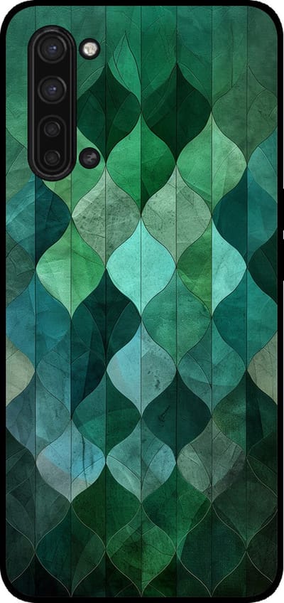 Smartphonica Telefoonhoesje Geschikt voor Oppo Find X2 Lite met groene bladeren opdruk - TPU backcover case green leaf design - Groen geschikt voor Oppo Find X2 Lite