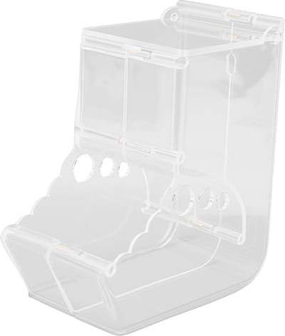 Voerbak voor Hamsters - Automatische feeder - Kleine huisdieren voeden - Voorkomt morsen en rommel - 15x13.5x7.5 cm - Wit