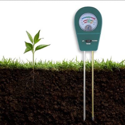 3-in-1 Grondvochtmeter en pH Meter voor Planten - Ideaal voor Tuinen, Binnen- en Buitengebruik, Perfect voor Gewassen en Gazons