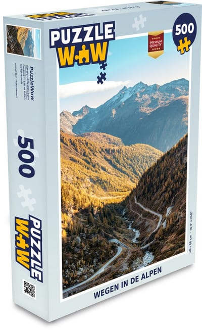 Puzzel Alpen - Berg - Weg - Legpuzzel - Puzzel 500 stukjes