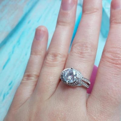Oorsprong Natuurlijke 2 Karaat Diamant Edelsteen Luxe 14 k Witte Sieraden Gouden Sieraden Ring Voor Vrouwen Engagement Anillos De Ringen anel 6