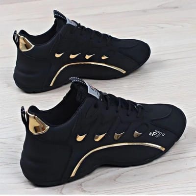 Heren Nieuwe Mode Casual Sneakers voor Licht Zachte Ademende Gevulkaniseerde Schoenen Hoge Kwaliteit Zacht Leren Sneakers Zapatillas De Mujer 41 black