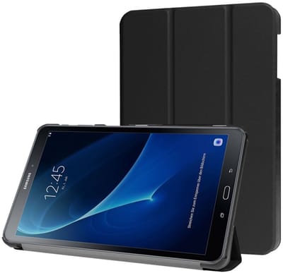 EtuiTab Galaxy A6 - Book Cover - Zwart - Ultra-dun - Wake-Up functie