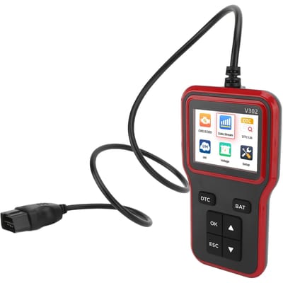 Scanner OBD de Voiture Courbe en Temps Réel Préparation I M Écran Couleur TFT 2,8 pouces Lecteur de Codes d'Erreur Moteur pour Véhicules black