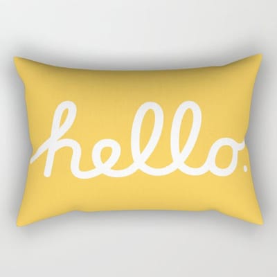 Gele Eenvoudige Geometrische Rechthoek Polyester Kussensloop Bank Kussenhoes 30x50cm Zacht Mode Huisdecoratie 30x50cm