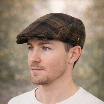 Hatman of Ireland Flat Cap Aran Turf 100% Iers scheerwol maat L/XL (59-61cm)
