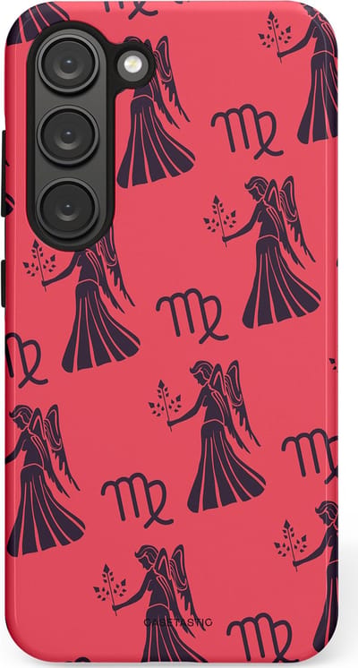 Casetastic Hoesje Geschikt voor Samsung S23 - Stijlvolle Beschermende Duo-layer Case - Zodiak maagd