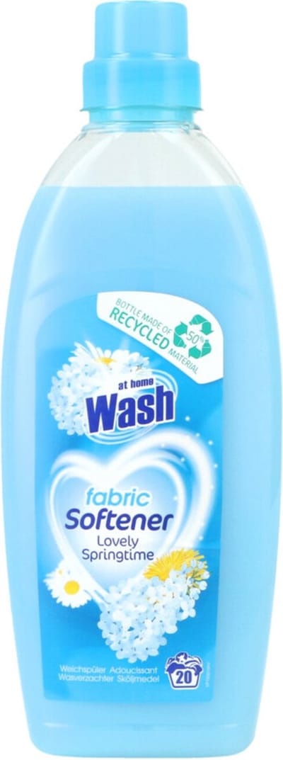 1 x At Home - Wash - Wasverzachter - Lovely Springtime - 20 Wasbeurten - Wasverzachter - Wasverzachter Voor Kleding - Wasverzachter Voor Alle Stoffen - Wasverzachter Fris - Wasverzachter Geur