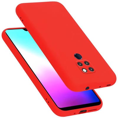 Cadorabo Hoesje geschikt voor Huawei MATE 20 in LIQUID ROOD - Beschermhoes gemaakt van flexibel TPU silicone Case Cover