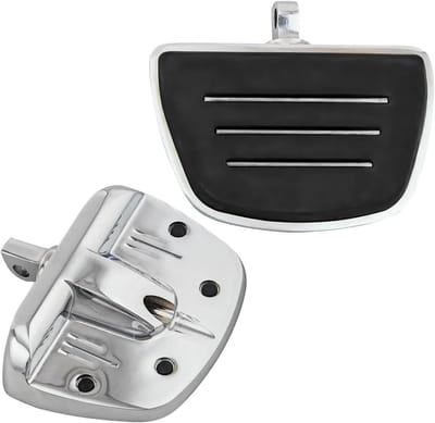 Motor Voetsteunen - Universele Pedalen - Comfortabel Rijden - Vibratie Absorberend - Universele Pasvorm - Chroom