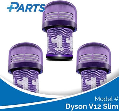 Dyson V12 Slim Filters (3 Stuks, Plus.Parts® alternatief voor 971517-01)