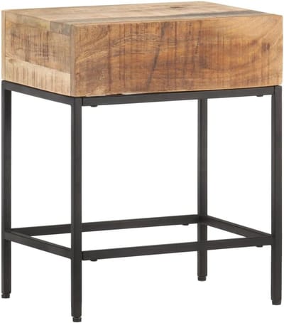 Bijzettafel Hout - Salontafel Nachtkastje - Woonkamer Decoratie - Handgemaakt Uniek - 40x30x50 cm - Bruin