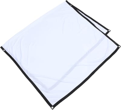 Projectiescherm - Beamerdoek - Thuisbioscoop Creëren - Opvouwbaar en kreukvrij - 186 x 105 cm - Wit