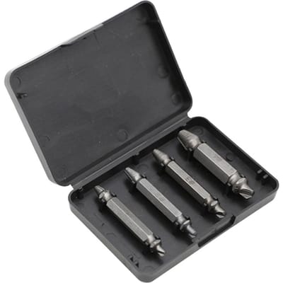 4 Stuks Beschadigde Schroefbreuk Bouttrekker Boren Gids Set Gebroken Schroeven Gemakkelijk Uit Remover Tool 4Pcs