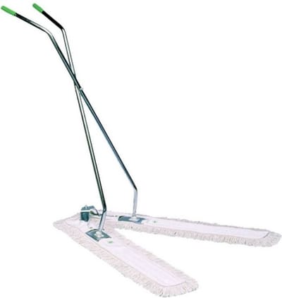 BETRA - Schaarzwabber met steel - 2 x 100 cm - met katoen hoezen