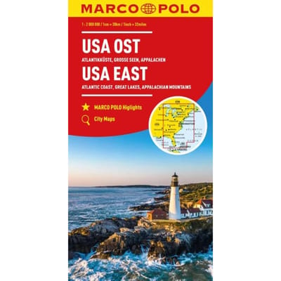 Marco Polo Wegenkaart Usa Oost - Marco Polo Wegenkaart