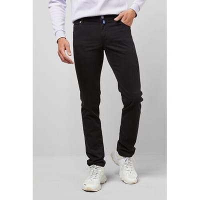 Meyer Broek M5 Slim Pima Cotton Satin Super-Stretch 5-Pocket Zwart / male