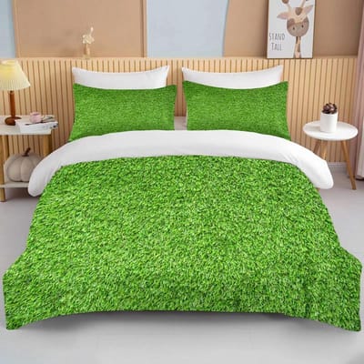 Nature's Meadow Beddengoed 3-delige set kingsize tweepersoonsbed beddengoedset microvezel of polyester dekbedovertrekset slaapkamer beddengoedset AU Single(140x210cm)