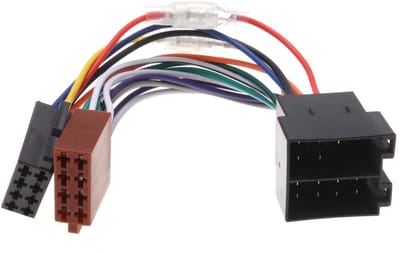 Dailygoody - Autoradio ISO kabelboom adapter - 16-pins stekker - 16 cm - Compatibel met Alpine Clarion Kenwood - Perfect voor auto-installatie