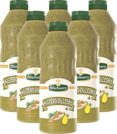 Oliehoorn - Mosterd Dillesaus - 6x 900ml