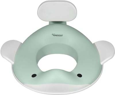 Kindsgut - WC verkleiner - Aquamarijn - Walvisdesign - Antislip functie - Jongens & Meisjes - Comfortabel ontwerp WC bril verkleiner