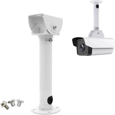 Camera Wandhouder - Cameramontage Beugel - Beveiliging Buiten - Robuuste Metalen Constructie - 26 cm Lengte - Zwart