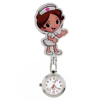 Fako® - Verpleegstershorloge - Zusterhorloge - Verpleegster Horloge - Acryl - Zuster Handje
