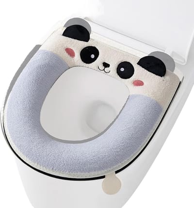 Toilet Zitkussen - Potty Cover - Warm Zitten - Antislip Siliconen - 37x43cm - Hemelsblauw