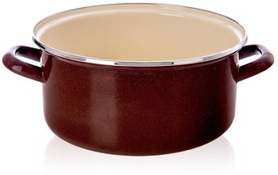 Orion Brown Serie - Emalia Pot - 26 cm - 5 l - Ergonomische Handgrepen
