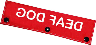 Hondenriem Mouw - Honden ID Patch - Veiligheid Communicatie - Duidelijke Tekst - 22 cm Vouw - Rood