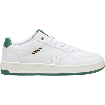 PUMA Court Classic Unisex Sneakers - PUMA White-Vine-PUMA Gold