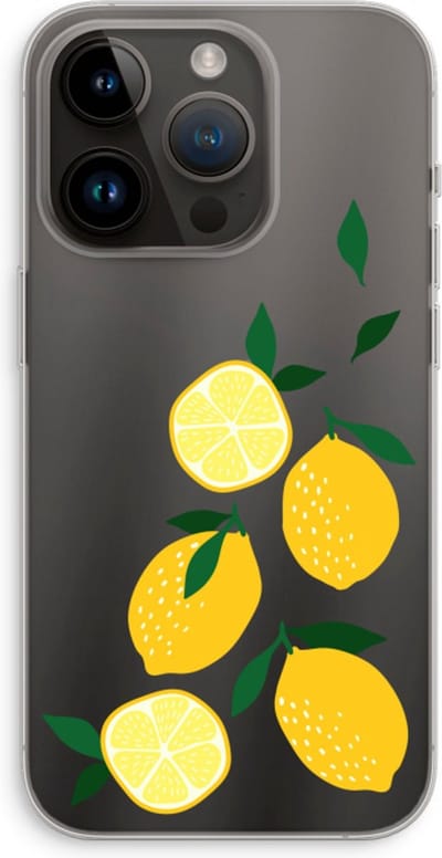 Case Company® - Hoesje geschikt voor iPhone 14 Pro hoesje - You're my lemon - Soft Cover Telefoonhoesje - Bescherming aan alle Kanten en Schermrand
