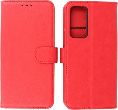 Xioami Mi 12 Hoesje - Book Case Telefoonhoesje - Kaarthouder Portemonnee Hoesje - Wallet Cases - Rood