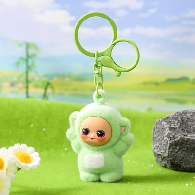 Vierkleurige Baby Serie Cartoon Sleutelhanger, Koppelstijl Klein Hanger voor Schooltas, Schattige Pop, Veelzijdig Modeaccessoire