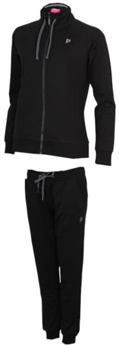Donnay - Joggingsuit Tess - Joggingpak - Dames - Black (020) - maat S