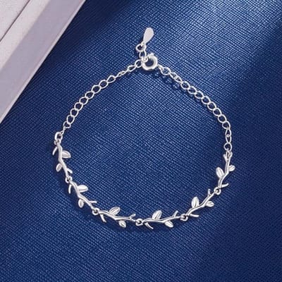 925 Sterling Zilver Dubbele Lagen Sterren Kralen Armbanden Voor Vrouwen Elegante Schakelketting Bedelarmband Verjaardagsfeest Cadeau blue