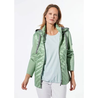 Jas met opstaande kraag - salie - Gr. 38 van Goldner Fashion