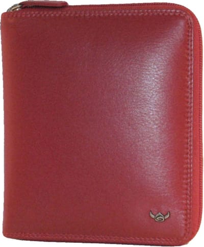 Golden Head Leren portemonnee Polo RFID Protect RV-Kombischeintasche 3302 Rot donkerrood