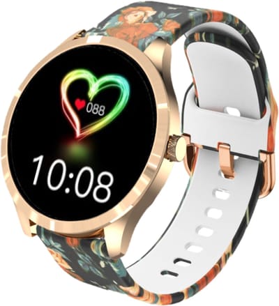 Belesy® Q9 Pro - Smartwatch Dames – Smartwatch Heren - Horloge - 1.28 inch - Kleurenscherm - Stappenteller - Bloeddruk - Hartslag - 75+ Wijzerplaten – Sporten – Siliconen – Rozen - Rosegoud - Kerstcadeau
