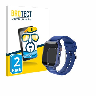 BROTECT - Screenprotector voor Ruopoem Kids Smartwatch 1.54" - Folie Beschermfolie transparant 2 Stuks