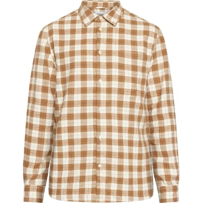 Geruit overhemd met lange mouwen KnowledgeCotton Apparel Loose GOTS/Vegan