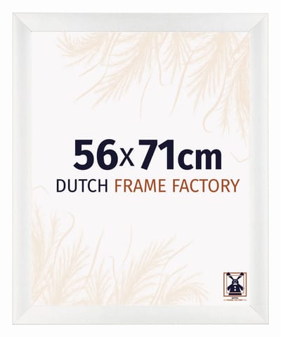 Fotolijst 56x71 cm - MDF - Wit Geveegd - Praag