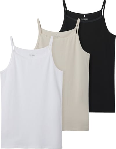NAME IT - TKFSTRAP TOP 3P SOLID NOOS - Meisjes - Onderhemden