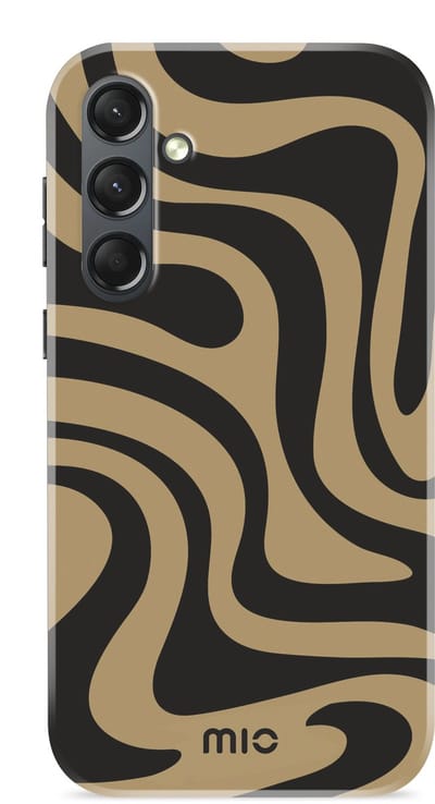 Mio by Mobilize Hoesje geschikt voor Samsung Galaxy S26 MagSafe Telefoonhoesje Hardcase | Mio by Mobilize Backcover | Geschikt voor MagSafe | Geschikt voor Draadloos Opladen met Magnetische Ring | Geschikt voor MagSafe Case - Swirl | Bruin