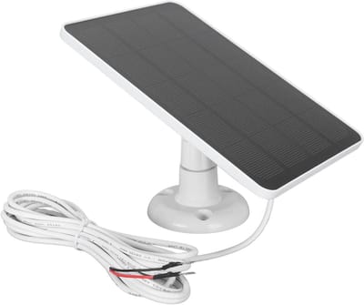 Zonnepaneel Deurbel - Zonneoplader Camera - Continue Stroomvoorziening - IP66 Waterdicht - 10W - Zwart