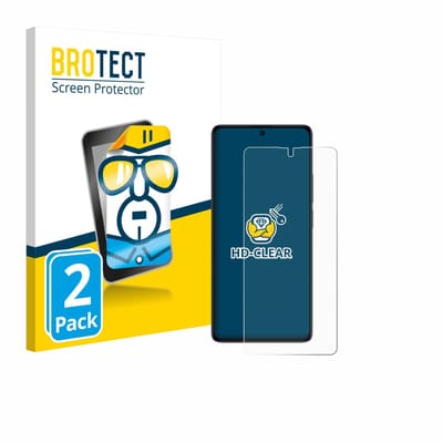 BROTECT - Screenprotector voor Xiaomi Poco M6 Pro 4G - Folie Beschermfolie transparant 2 Stuks