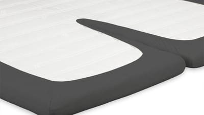 Beter Bed Select Jersey Hoeslaken Splittopper - 160 x 200/210/220 cm - 100% Katoen - Matrasbeschermer - Matrashoes - Antraciet
