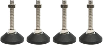 Dailygoods- Meubelnivelleringspoten 4 stuks - Heavy Duty - Hoogteversteller tot 50 mm - Draagvermogen 80 kg - Antislip basis - Bescherming tegen krassen - Meubelpoten