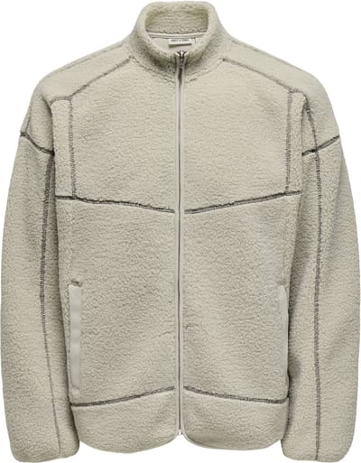 ONLY&SONS - ONSTEDDY VTG LS FULL ZIP HIGH NECK SWEAT - Heren - Sweaters